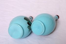 02524-Beautiful-Antique-Pair-Blue-Opaline-Glass-Vases-3