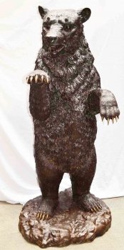 02987-Amazing-Life-Size-Bronze-Bear-Brass-Claws-Garden-Statue-1