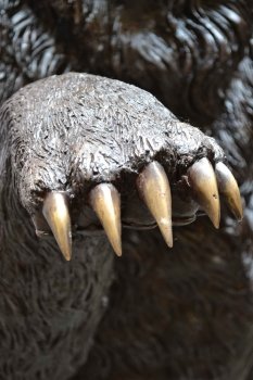 02987-Amazing-Life-Size-Bronze-Bear-Brass-Claws-Garden-Statue-10