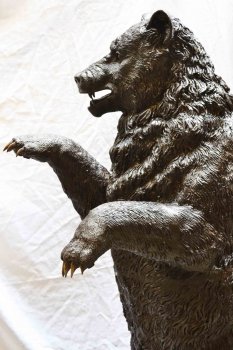 02987-Amazing-Life-Size-Bronze-Bear-Brass-Claws-Garden-Statue-6