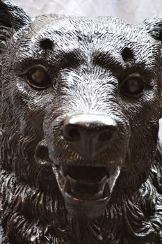 02987-Amazing-Life-Size-Bronze-Bear-Brass-Claws-Garden-Statue-8