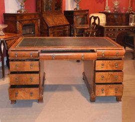 03023-Stunning-Antique-Walnut-Partners-Desk-Circa-1900-3