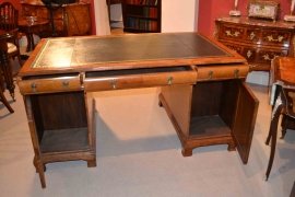 03023-Stunning-Antique-Walnut-Partners-Desk-Circa-1900-5