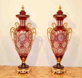03109-Stunning-Pair-Huge-Red-Cut-Glass-Vases-Ormolu-Mounts-1
