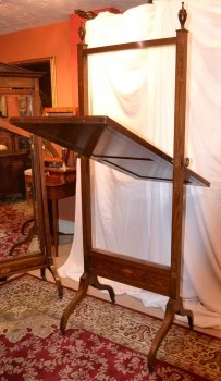 03203-Beautiful-Antique-Edwardian-Inlaid-Cheval-Mirror-C-1900-9