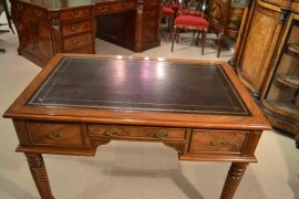 03217-Elegant-Vintage-Burr-Walnut-Writing-Table-Desk-C1920-3