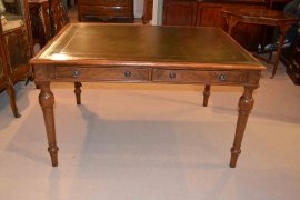 03218-Vintage-Victorian-Style-Walnut-Writing-Table-Desk-C1930-8