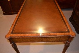 03243-Victorian-Style-Burr-Walnut-Writing-Table-Desk-4