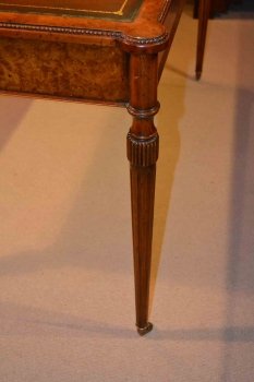 03243-Victorian-Style-Burr-Walnut-Writing-Table-Desk-7