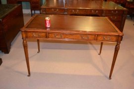 03243-Victorian-Style-Burr-Walnut-Writing-Table-Desk-9