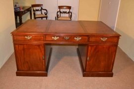 03359-Stunning-Vintage-Large-Mahogany-Pedestal-Partners-Desk-3