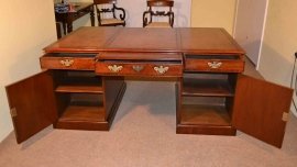 03359-Stunning-Vintage-Large-Mahogany-Pedestal-Partners-Desk-8