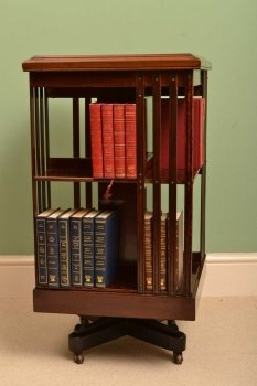 03507-Antique-Edwardian-Mahogany-Revolving-Bookcase-C-1900-1