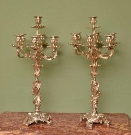 03757-Antique-Pair-French-Silvered-bronze-Candelabras-C1860-1