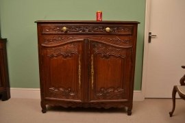 03769-Antique-French-XIX-C-Provencal-Oak-Chiffonier-13