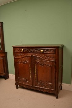 03769-Antique-French-XIX-C-Provencal-Oak-Chiffonier-4