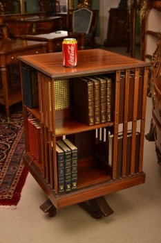03921-Antique-Edwardian-Revolving-Bookcase-C1900-10