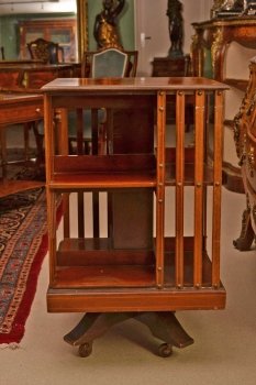 03921-Antique-Edwardian-Revolving-Bookcase-C1900-2