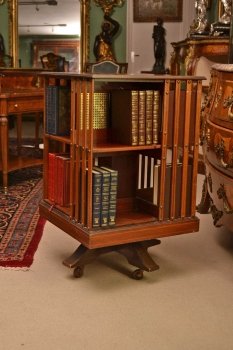 03921-Antique-Edwardian-Revolving-Bookcase-C1900-8