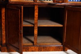 Antique-Victorian-Pollard-Oak-Breakfront-Bookcase-4