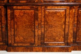 Antique-Victorian-Pollard-Oak-Breakfront-Bookcase-7