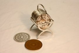 Attractive-English-Silver-Plate-12-Coaster-Set-1