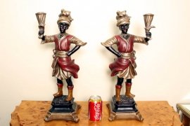 Beautiful-Pair-Bronze-Blackamoor-Candle-Holders-11