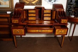 Carlton-House-Writing-Desk-Satinwood-Inlaid-Veneer-3