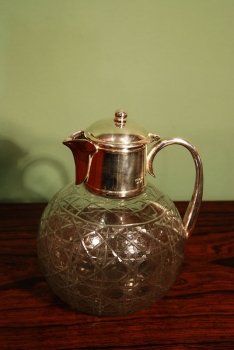 Cut-Glass-and-Silver-Plate-Claret-Jug-Decanter-1