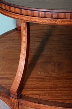 Elegant-Antique-English-Satinwood-Etagere-Tray-Table-4