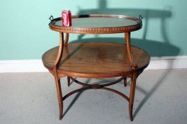 Elegant-Antique-English-Satinwood-Etagere-Tray-Table-8