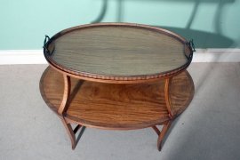 Elegant-Antique-English-Satinwood-Etagere-Tray-Table-9