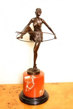 Elegant-Art-Deco-Bronze-Hoop-Dancing-Girl-Alonzo-1
