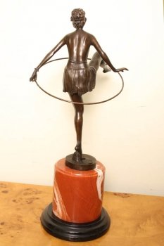 Elegant-Art-Deco-Bronze-Hoop-Dancing-Girl-Alonzo-5
