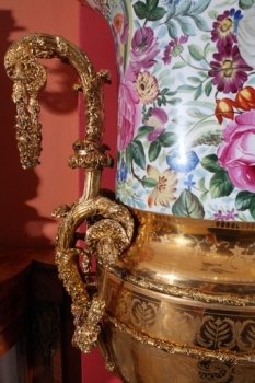 Enormous-Pair-6-Ft-French-Porcelain-Gilded-Bronze-Vases-4