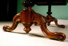 Fine-Victorian-Cabriole-Inlaid-Burr-Walnut-Coffee-Table-5