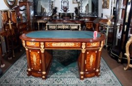 Gorgeous-Ornate-French-Empire-Pedestal-Desk-14