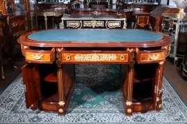 Gorgeous-Ornate-French-Empire-Pedestal-Desk-2