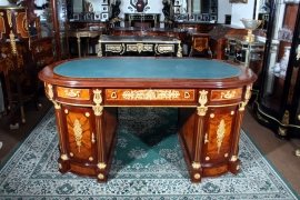 Gorgeous-Ornate-French-Empire-Pedestal-Desk-9