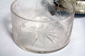 Gorgeous-Victorian-Silver-Plate---Cut-Glass-Butter-Dish-5