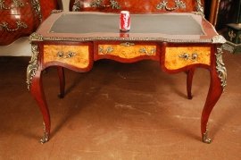 LOUIS-XV-Mahogany-Bureau-Writing-Table-Desk-10