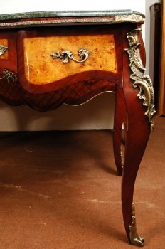 LOUIS-XV-Mahogany-Bureau-Writing-Table-Desk-5