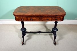 Large-Antique-Victorian-Burr-Walnut-Card-Table-c.1860-1