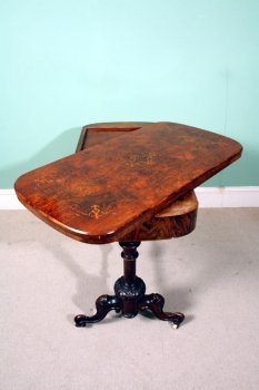 Large-Antique-Victorian-Burr-Walnut-Card-Table-c.1860-5