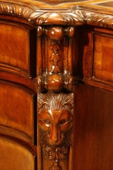 Large-Georgian-Mahogany-Lion-s-Head-Partner-s-Desk-6