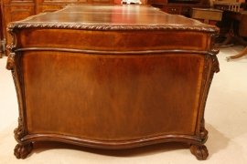 Large-Georgian-Mahogany-Lion-s-Head-Partner-s-Desk-9