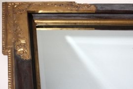 Large-Gilded---Ebonised-Rectangular-Italian-Mirror-2