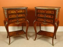 Pair-Louis-XV-Style-Walnut-Inlaid-Bedside-Drawers-1