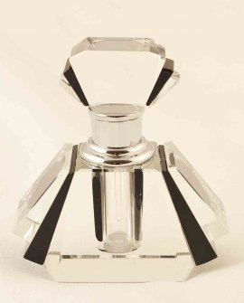 S0016-Stunning-Art-Deco-Fan-Shaped-Small-Perfume-Bottle-1