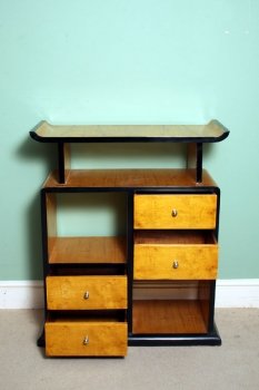 Stunning-Art-Deco-Birdseye-Maple-Cabinet-Bookcase-4